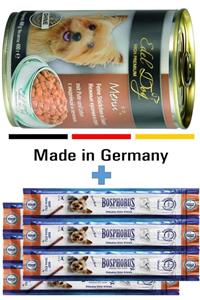 Edel Hindi Eti Ve Ciğerli Köpek Konserve Mama Germany + Sticks Köpek Ödül Çubuğu 2 Adet 3lü