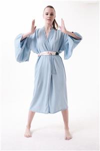 Y.ALTINEL Kadın Mavi Mislina Kimono Collection - 667-114/1 Kimono