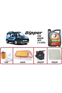 TOTAL Peugeot Bipper 1.4 Dizel Yağ Bakım 5li Set 5w30 Nfc