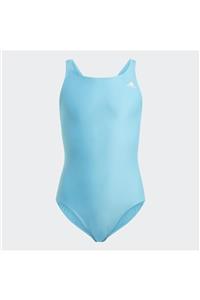 adidas Çocuk Mavi Solid Fitness Mayo