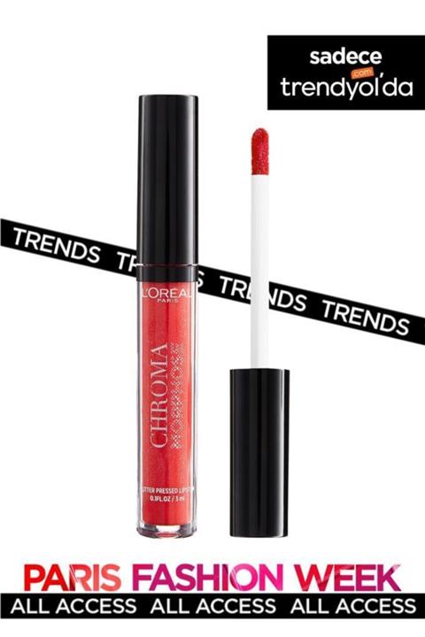 L'Oreal Paris L'oréal Paris Chroma Morphose Glitter Likit Ruj - Vamp Queen