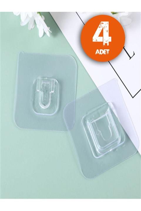 ModernAVM Geçmeli Klips Eşya Sabitleme Askısı 4'lü Set