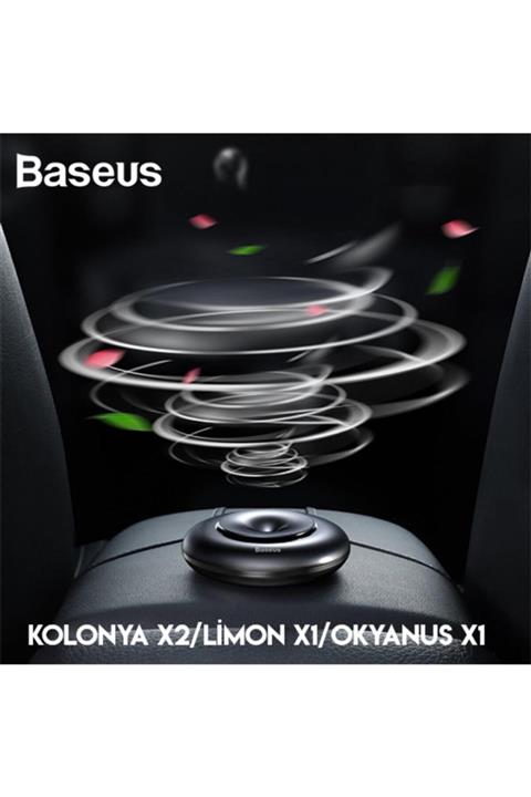 Baseus Vortex Car Air Freshener- Metal Araç Kokusu Hava Spreyi Pa-siyah