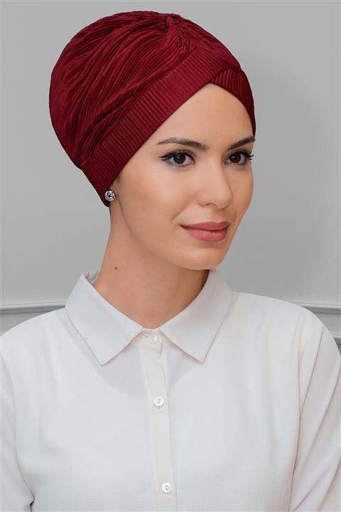 HÜRREM BONE Kadın Bordo Piliseli Taçlı Pratik Bone