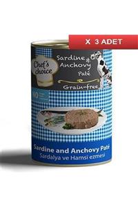 Chefs Choice Kıyılmış Sardalyalı Ve Hamsili Yetişkin Köpek Konservesi 400 Gr (3 Adet)
