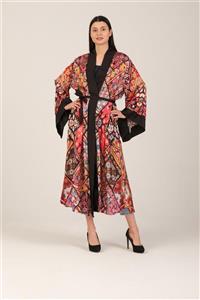 GALERİ TUNÇ Abiye Kimono & Kaftan - Desenli Çok Renkli Gtksat4