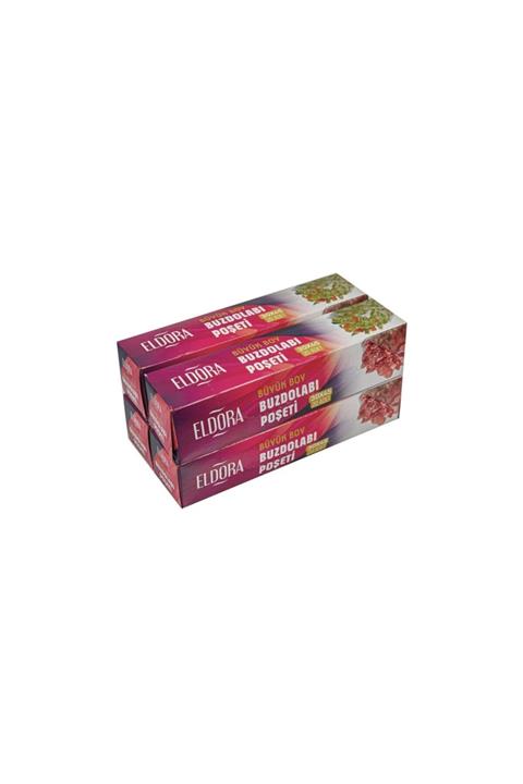 Eldora Büyük Boy Buzdolabı Poşeti (30x45 Cm) 4 Kutu (80 Adet)