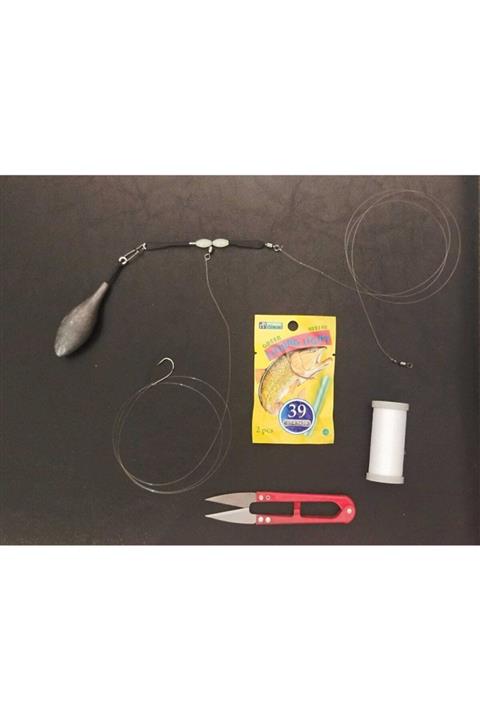 CAPTAIN Surfcasting Kurşun Arkası Aparatlı Takım Olta Seti