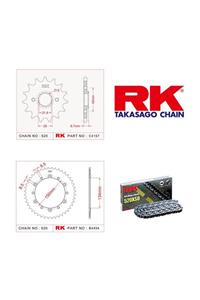 RK Kawasaki Klx 250 Rk Off-Road Zincir Dişli Set 520 Mxz 14/42T(2009-2016)