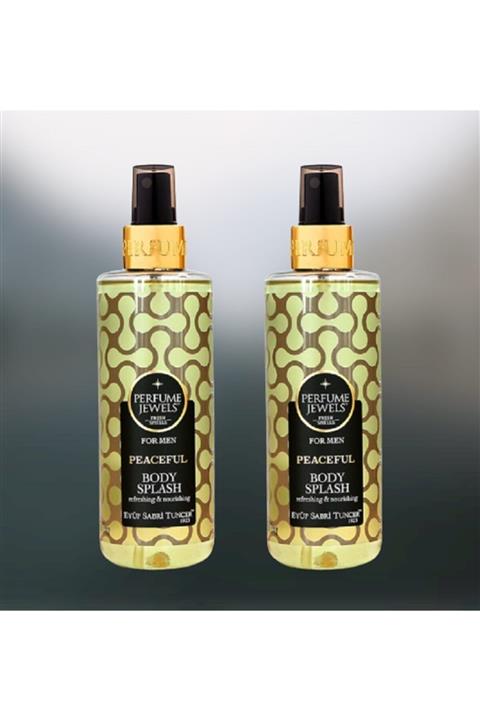 Eyüp Sabri Tuncer Perfume Jewels Peaceful 250 Ml Erkek Vücut Spreyi -2 Adet