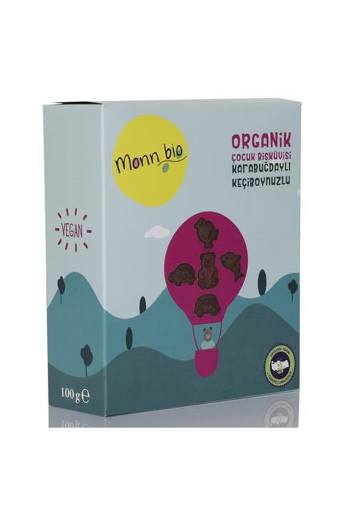Monn Bio Organik Karabuğdaylı Keçiboynuzlu Çocuk Bisküvisi - 100 Gr.