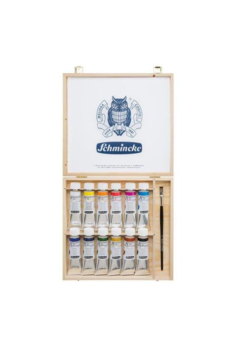 Schmincke : Akademie : Yağlı Boya Seti : 12 Renk X 60 Ml (ahşap Kutu)