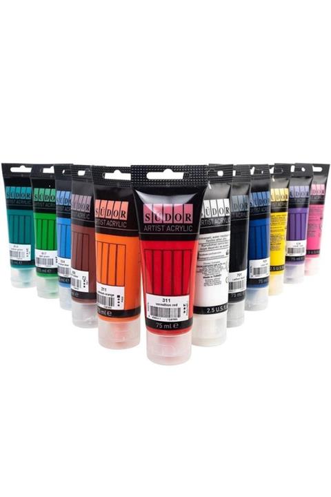 Südor Akrilik Tüp Set 12x75 Ml Set