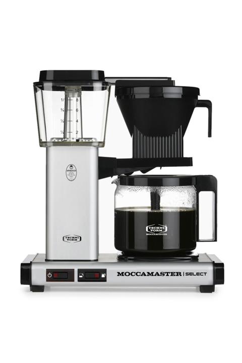 Moccamaster Kbg Select Filtre Kahve Makinesi Cam Potlu Mat Gümüş