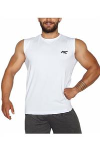 MUSCLECLOTH Training Kolsuz T-shirt Beyaz