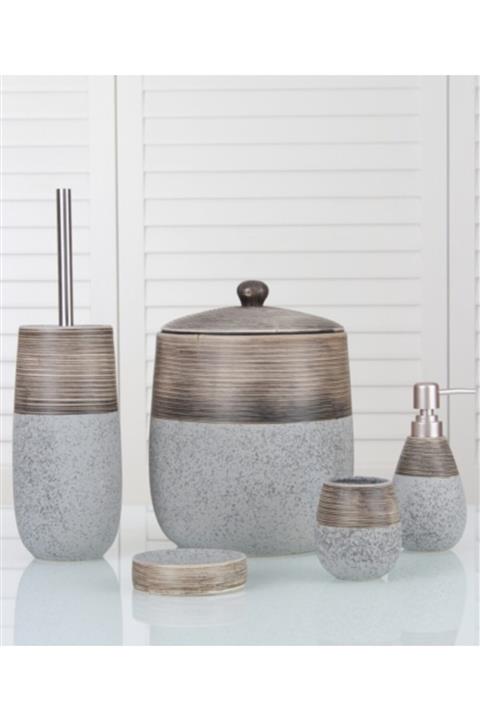 ACAR Hope 5li Seramik Banyo Seti - Gri