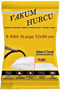 Vakum Hurcu 6'lı Set Xlarge 55x90 Cm Vakumlu Hurç - Vakumlu Poşet -