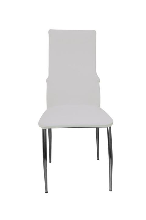 KILIFSAN Fransız Pamuklu Beyaz Yanları Demir Sandalye Kılıfı