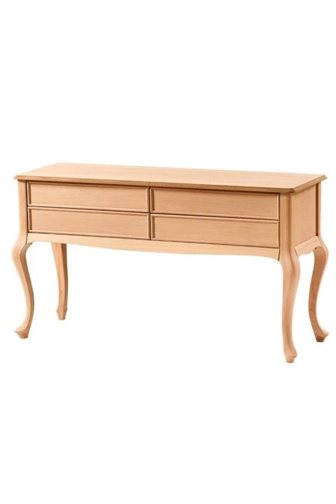 ROYS AHŞAP Ahşap 3181 Masif Ham Lükens Dört Çekmeceli Dresuar