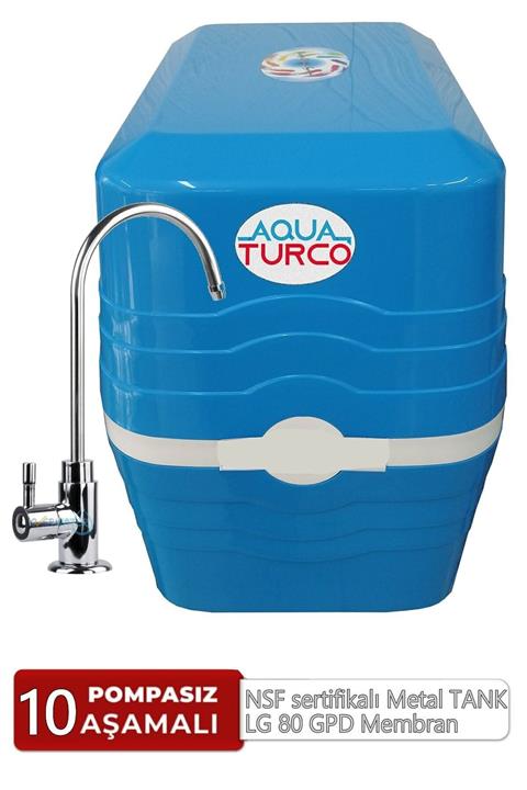 AQUA BELLA Aqua Turco Crystal Plus 10 Aşamalı Delüx Su Arıtma Cihazı