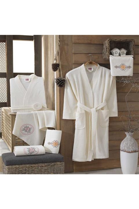 Hobby Smart Pamuklu Aile Seti Krem/krem