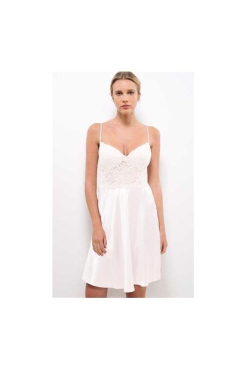 Pierre Cardin 4265 Gecelik Sabahlık Takım - Ekru