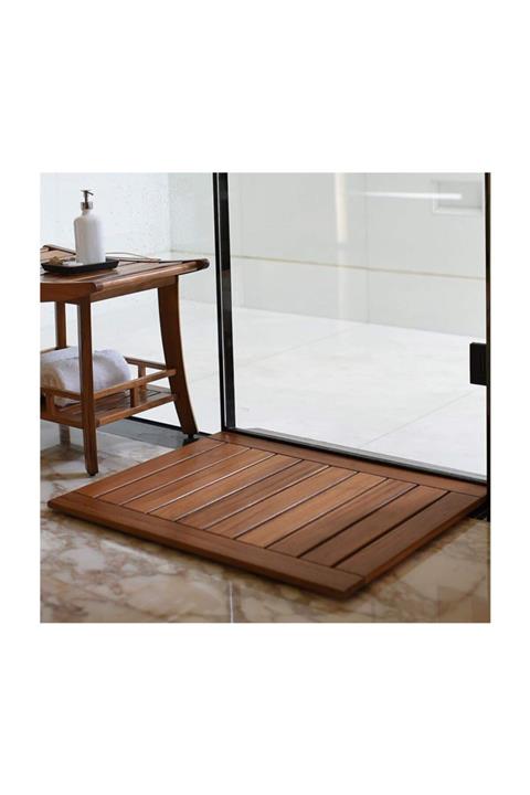 Woodwall Ahşap Duş&banyo&balkon Izgarası 1.sınıf Kaydırmaz 90x50cm Teak Iroko
