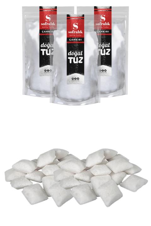 Doğaltuz Bundle Set - Çankırı Kaya Tuzu Ince Tip (3x1000gr) + Hediye Bulaşık Makinası Tuzu 2 Kg - Doğal Tuz
