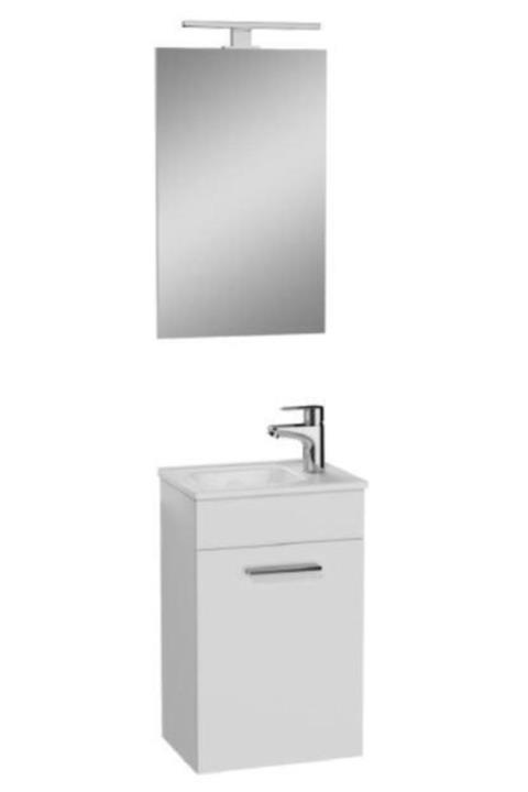 VitrA Vi tra Mi a 40 Cm Kapaklı Parlak Beyaz Banyo Dolabı