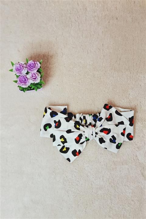 BerikaKids Leopar Desenli Bebek Bandanası