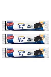 Koroplast Ekstra Güçlü 10lu Battal Boy Çöp Torbası X 3 Paket