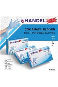 HANDEL 3 Paket 100'lü Pudrasız Muayene Eldıveni Small/mavi Lateks Değildir