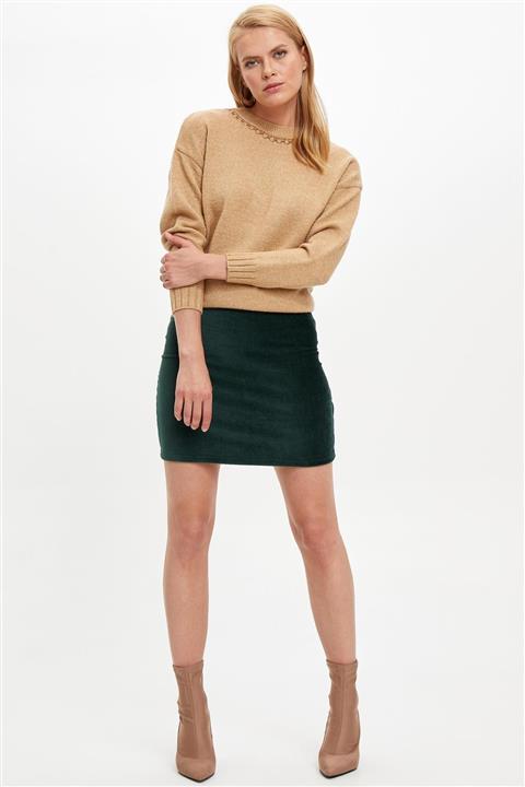 DeFacto Gizli Fermuarlı Örme Etek