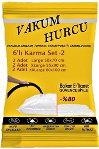 Vakum Hurcu 6'lı Karma Set-2 Vakumlu Hurç - Vakumlu Poşet -