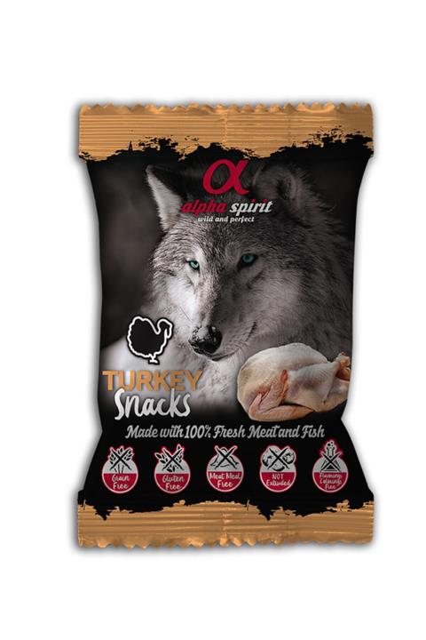 Alpha Spirit Köpekler Için Atıştırmalık % 100 Et Hindili Köpek Ödül Ve Eğitim Maması..