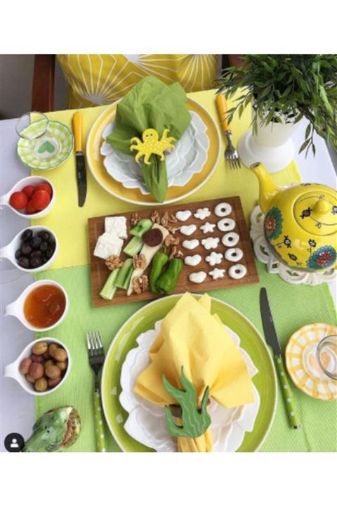 Sister Home Design Yosun Peçete Halkası & Peçete Yüzüğü