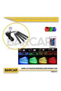 BARCAR Lamba 12v Uzaktan Kumandalı Sese Duyarlı 9 Led