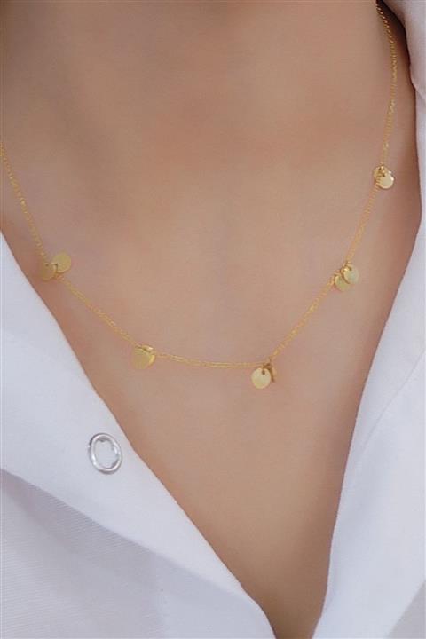 AY GOLD MÜCEVHERAT 14 Ayar Pullu Kolye