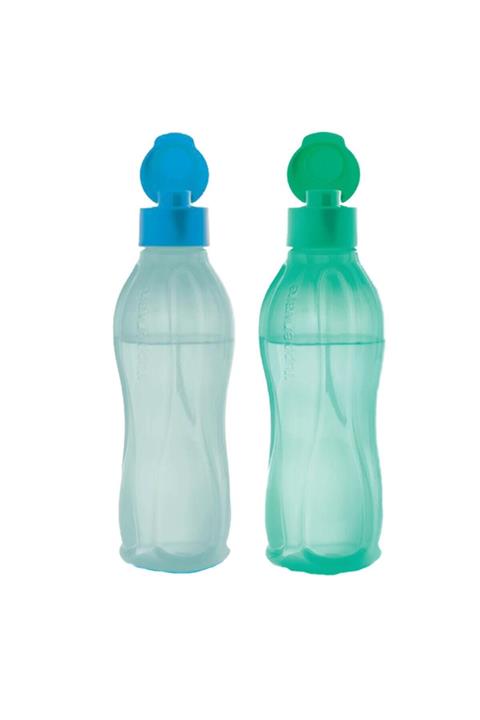 Tupperware Mint Yeşil Ve Mavi Kolay Kapak 2'li 750 Ml Eko Şişe