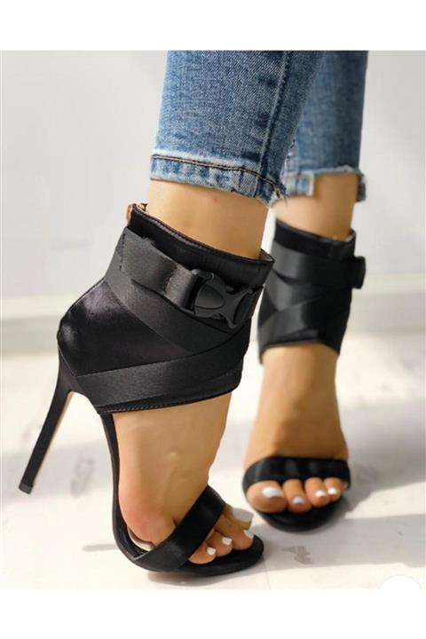 TANEM ÇELİK Erica Siyah Deri Modedl