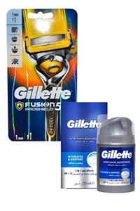 Gillette Fusion5 Proshield 1up Tıraş Makinesi + Nemlendici Balsam 50 Ml