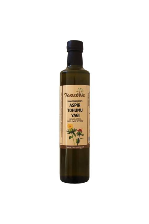 TAZEMİZ Aspir Tohumu Yağı 500ml - Soğuk Pres