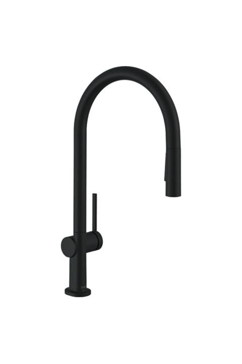 Hansgrohe Talis M54 Satın Siyah Evye Bataryası