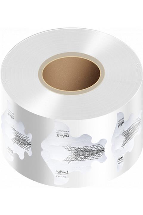 RUNAIL Protez Tırnak Şablonu - 100 Lü Rulo - Gümüş (ALÜMİNYUM TAKVİYELİ)