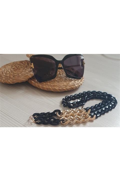 GAZELLE ATELİER Siyah Gözlük Zinciri