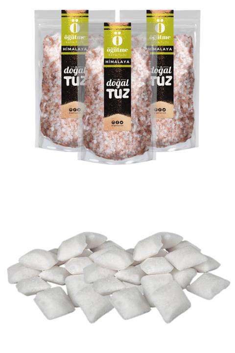 Doğaltuz Bundle Set - Himalaya Tuzu Kristal Tip (3x1000gr) + Hediye Bulaşık Makinası Tuzu 2 Kg - Doğal Tuz