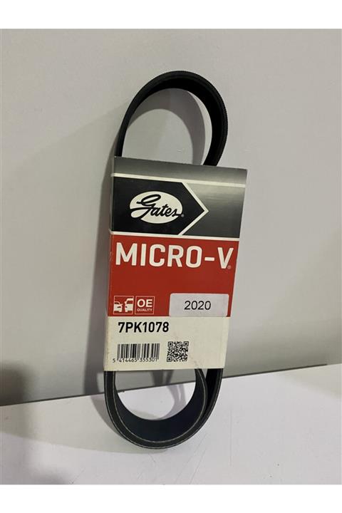 GATES Alternatör V Kayışı Kanallı 7pk1078 Fiat Ducato 2.3 Jtd- 2.3mtjd 16v 2006 Ve Sonrası