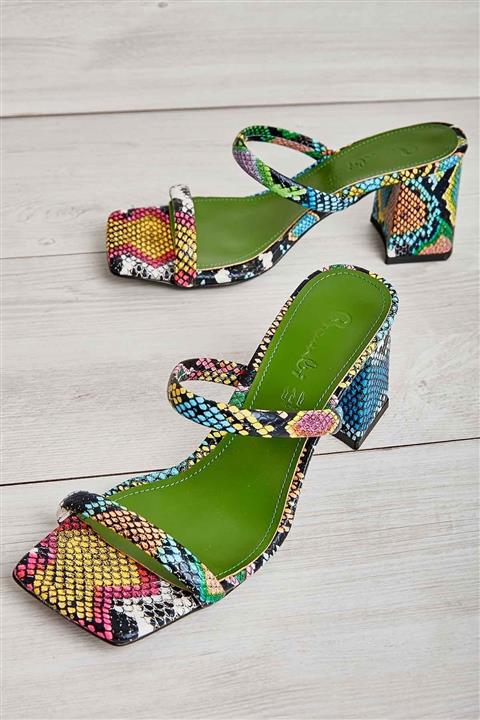 Bambi Renkli Kadın Terlik L0503531107