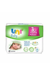 Uni Baby Natural Islak Havlu 3x56 Adet