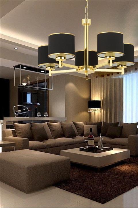 eng aydınlatma Eng Home Aydınlatma Star Gold Avize 5li